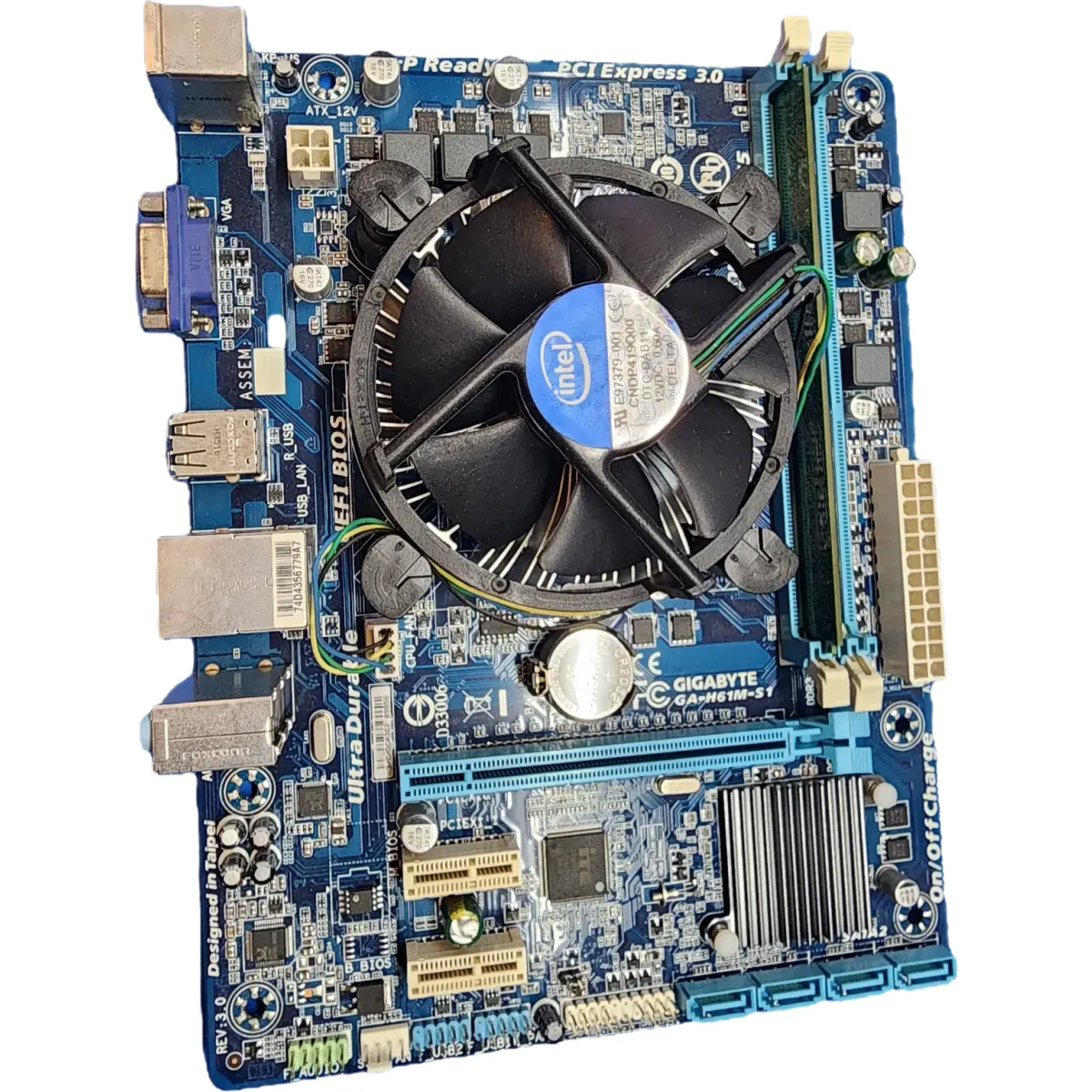 Gigabyte GA H61M-S1 REV 3.0 alaplap Core i3-3240 H61 1155LGA 1x4GB DDR3 Intel HD Graphics Félgép #3