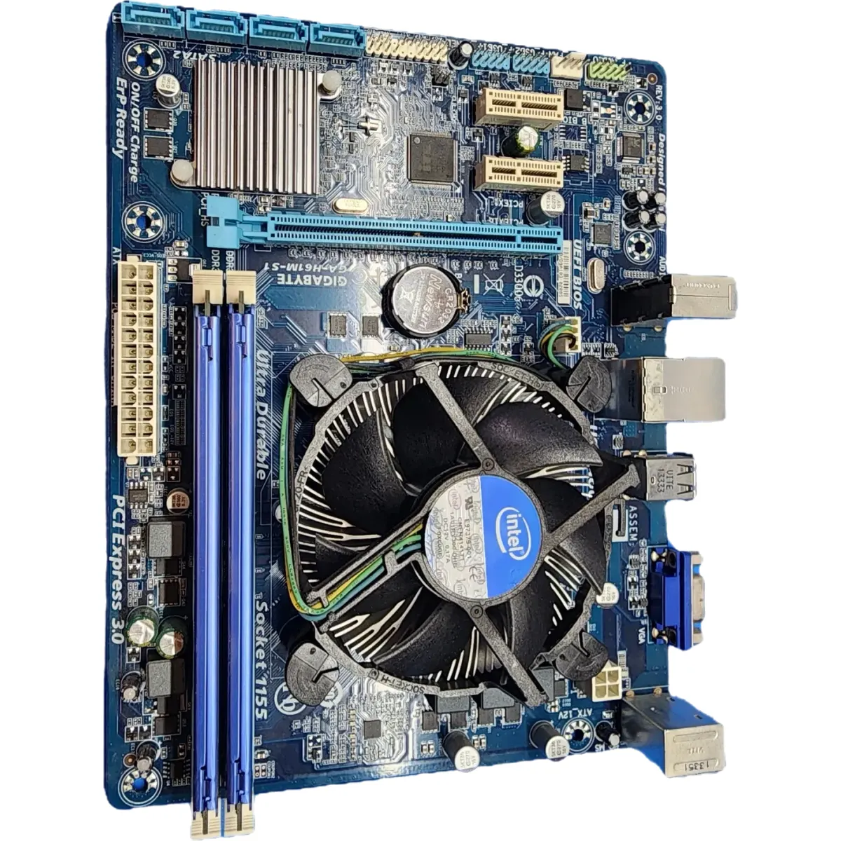 Gigabyte GA H61M-S1 REV 3.0 alaplap Core i3-3240 H61 1155LGA 2x2GB DDR3 Intel HD Graphics félgép #3