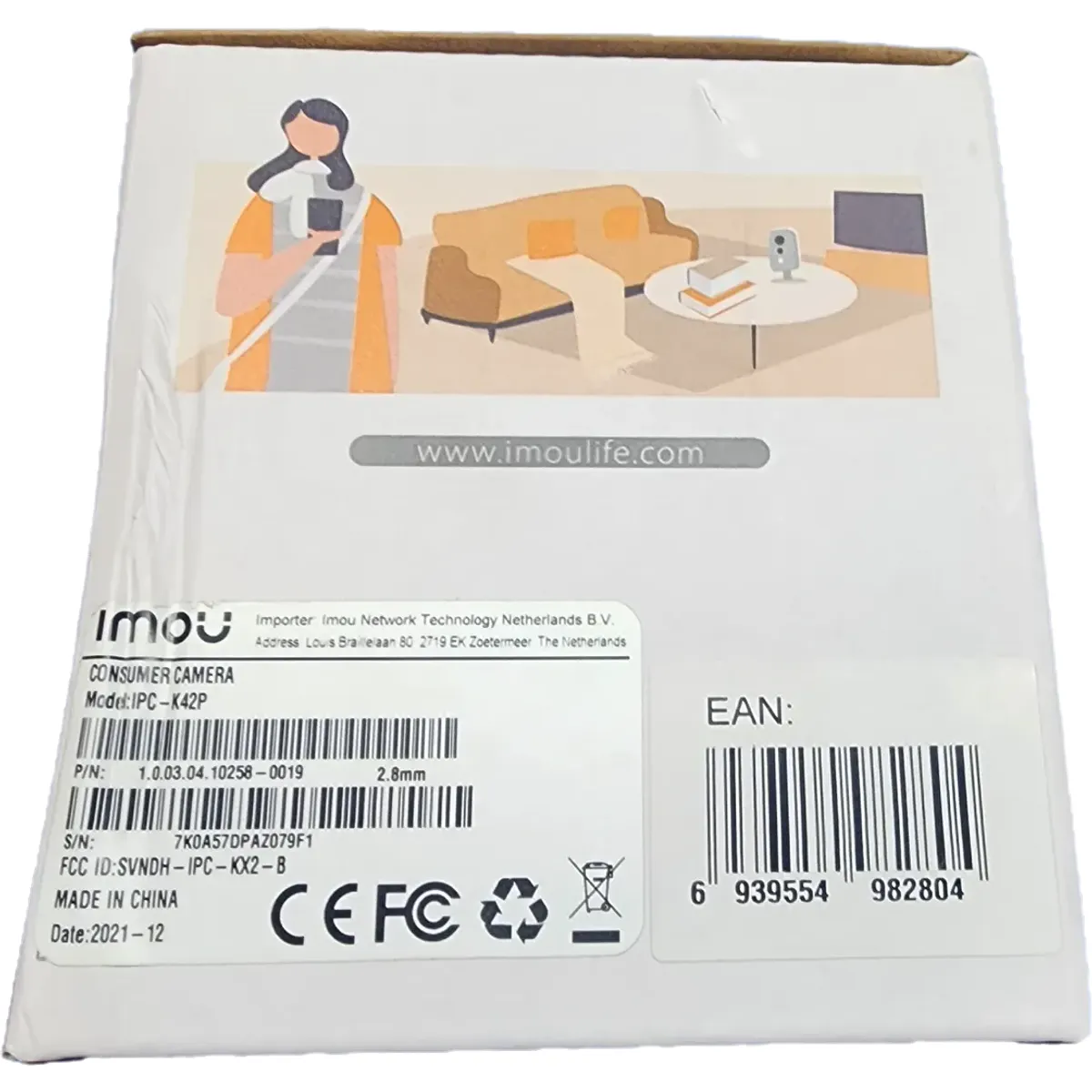 IMOU Cube 4MP WiFi Biztonsági Kamera Beltéri #4