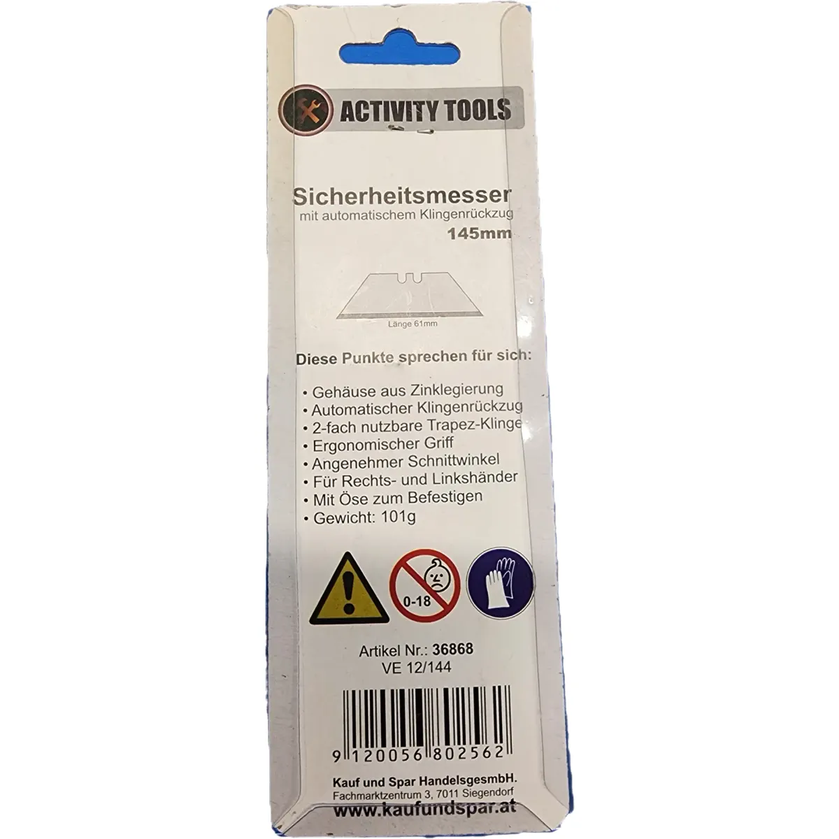 Activity tools Sniccer tapétavágó kés ezüst #2